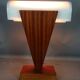 Table lamp in wood and plexiglass vintage 70/80s