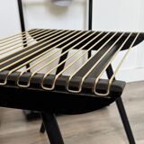 Vintage black Georges Tigien stool