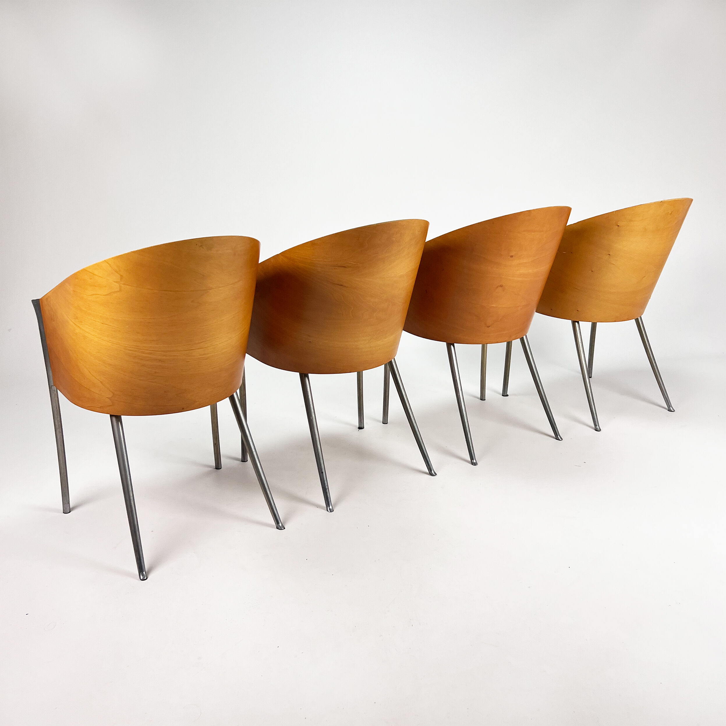 Set of 4 King Costes Dining chairs by Philippe Starck for Aleph, 1980s