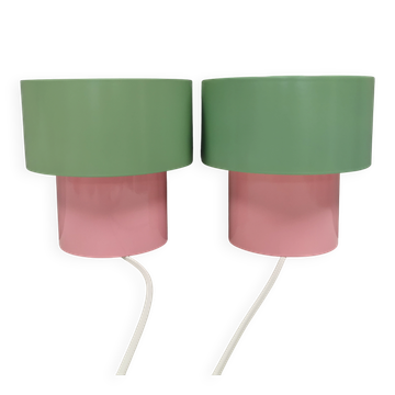 A set of refurbished retro wall lamps from IKEA from the 1980s-90s.