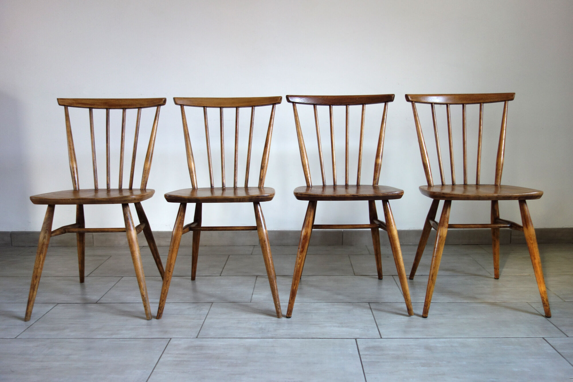 4 Bow Top lounge chairs for Ercol, 60s