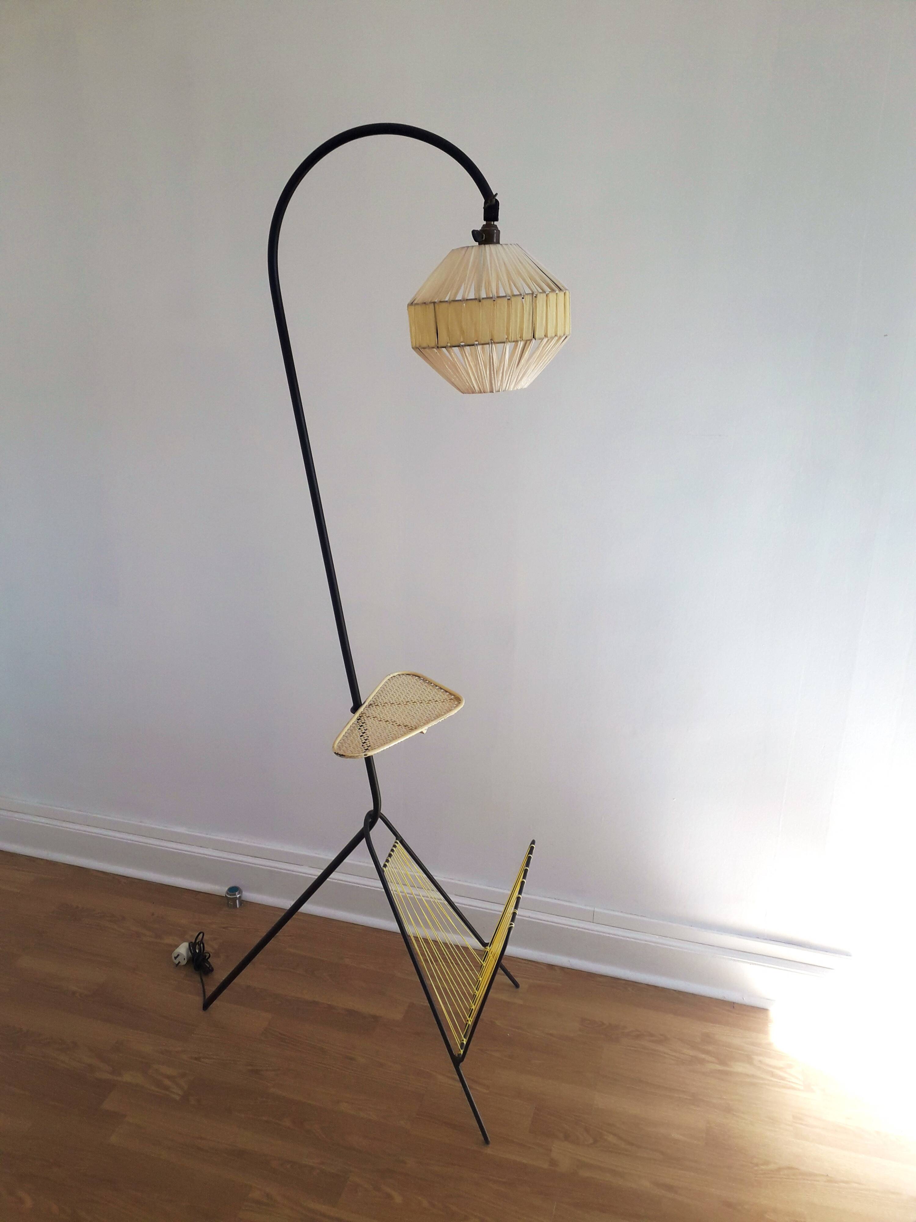 Vintage tripod floor lamp
