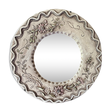 Miroir artisanal vintage 30cm