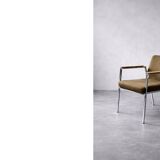 Vintage Mid-Century Modern German Brown Conference Chair from Drabert, 1970