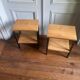 Pair of oak bedside tables from the 60s/70s.