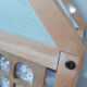 Wooden dollhouse, revamped, furnished, vintage French