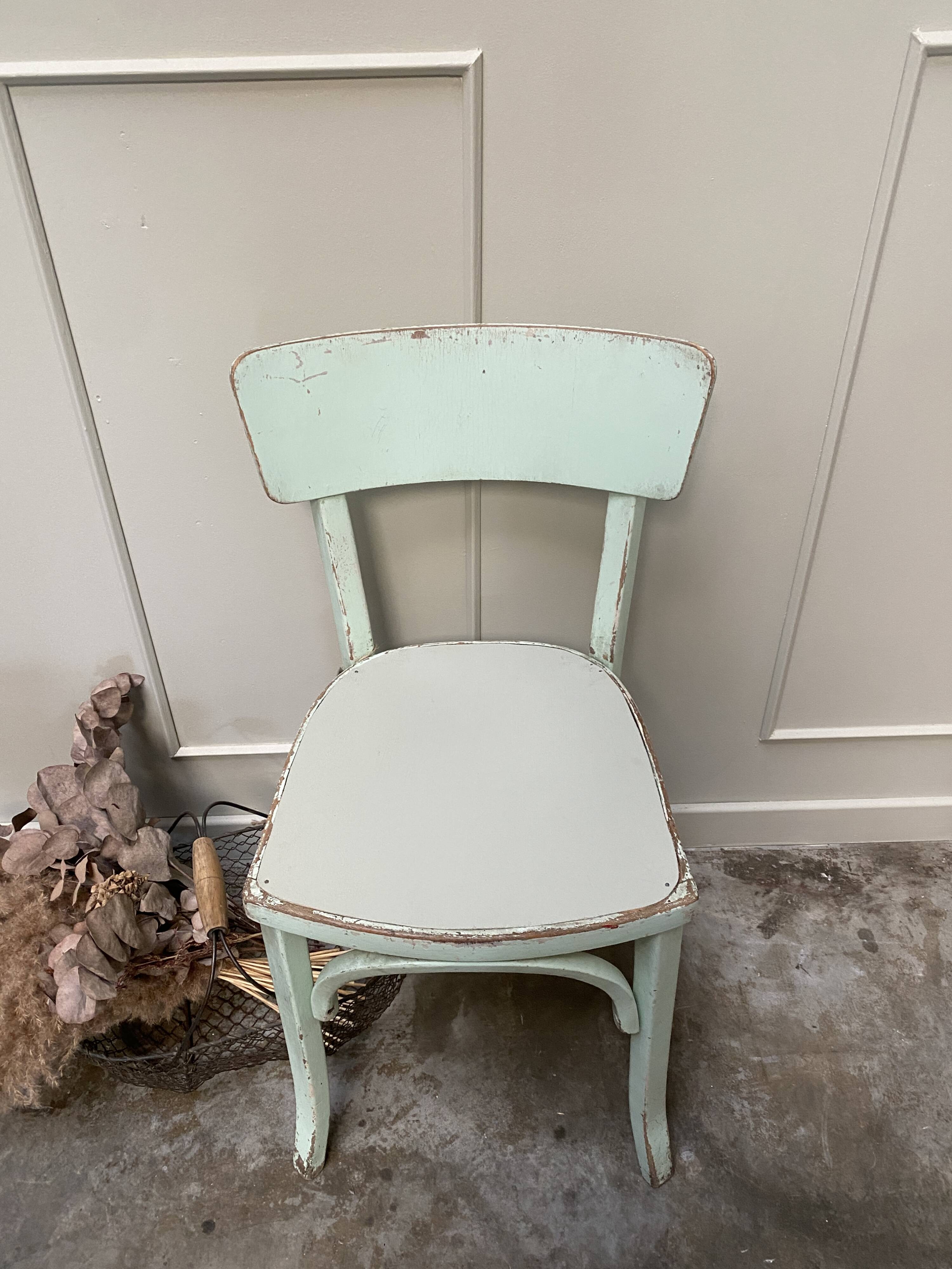 Chaise bistrot vert mint