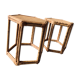 2 octagonal rattan coffee tables