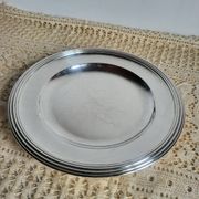 CHRISTOFLE Round Plate in silver-plated metal