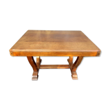 Art Deco lyre table 2 extensions 4/8 guests