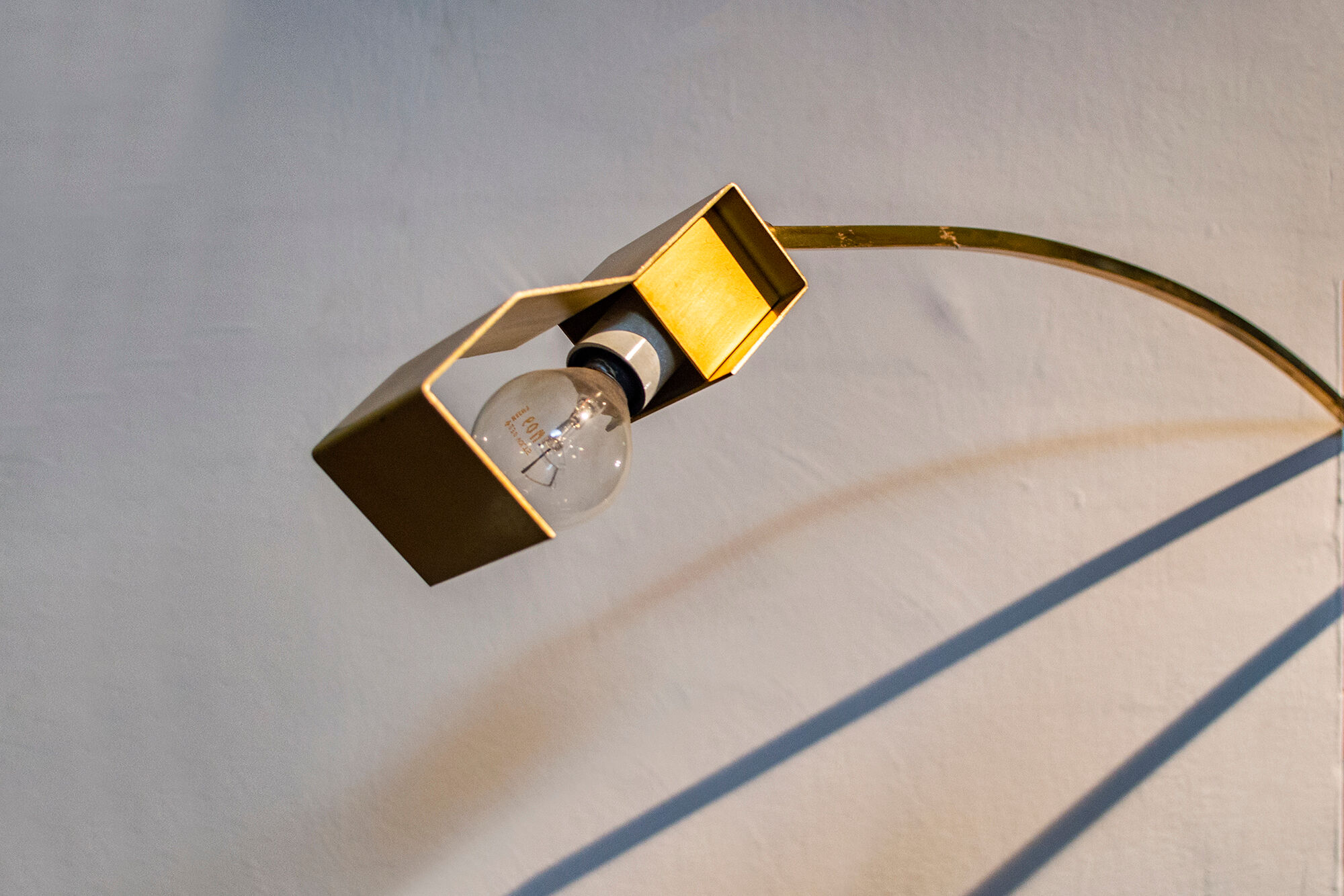 Brass floor lamp with seven lights Italy 70s
