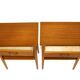 Set of 2 Scandinavian bedside tables in mahogany, Sweden, 1960.