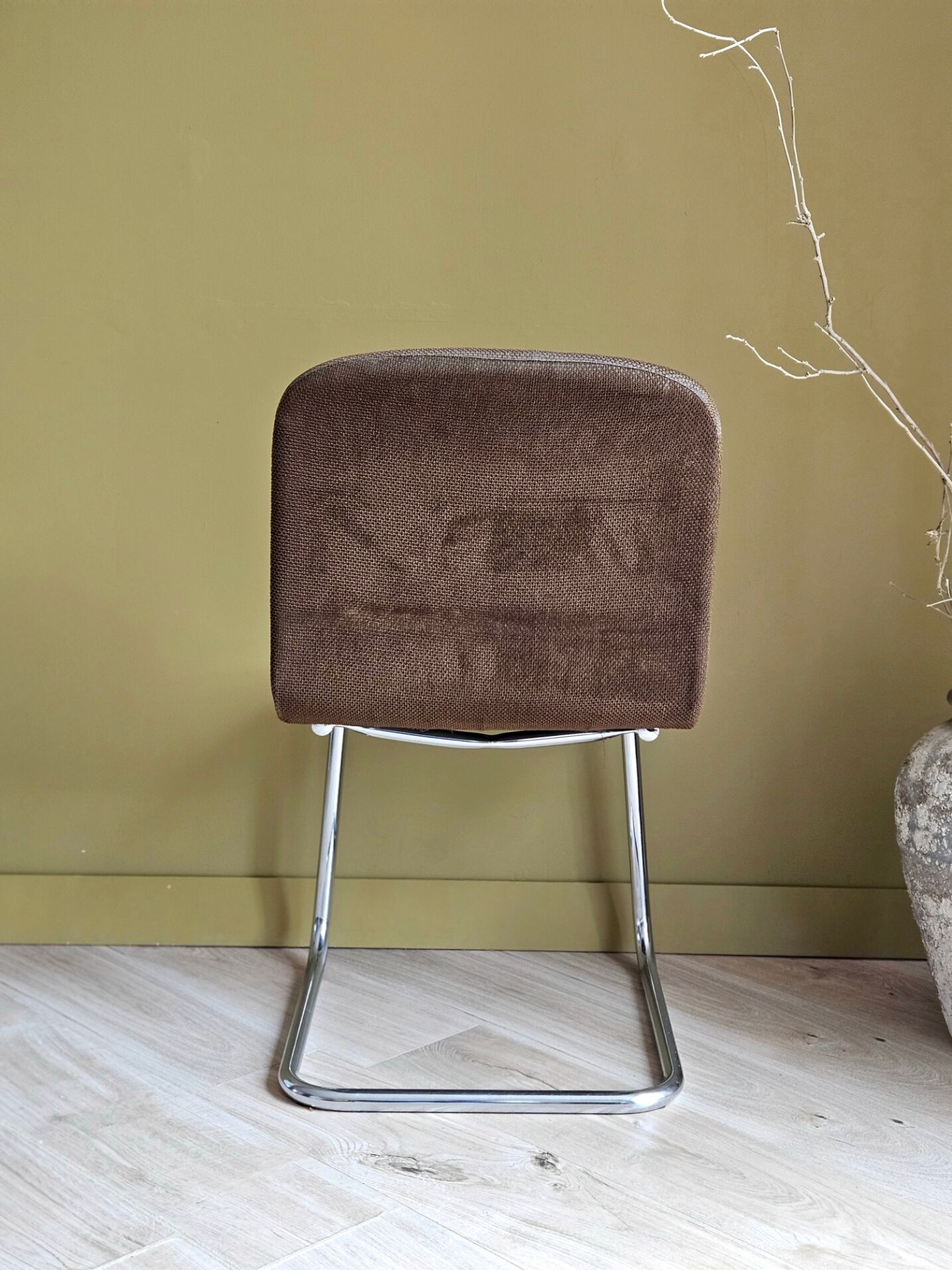 Vintage chair in chrome tubing – 1960s/70s