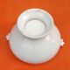 Old tureen White porcelain decorated with oak leaves