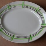 Plat ovale à carreaux  Ceranord St Amand