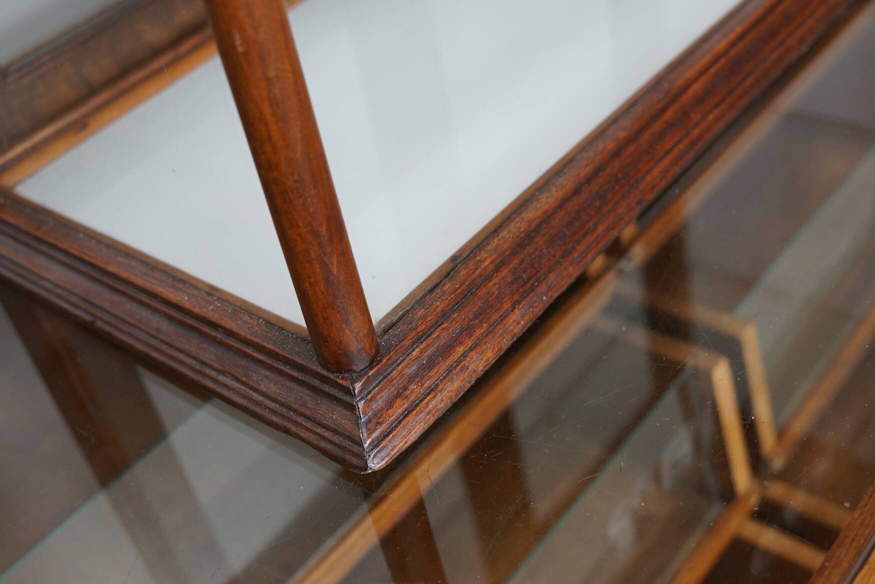 Mahogany Counter Top Cake & Biscuits Shop Display Cabinet, circa 1900