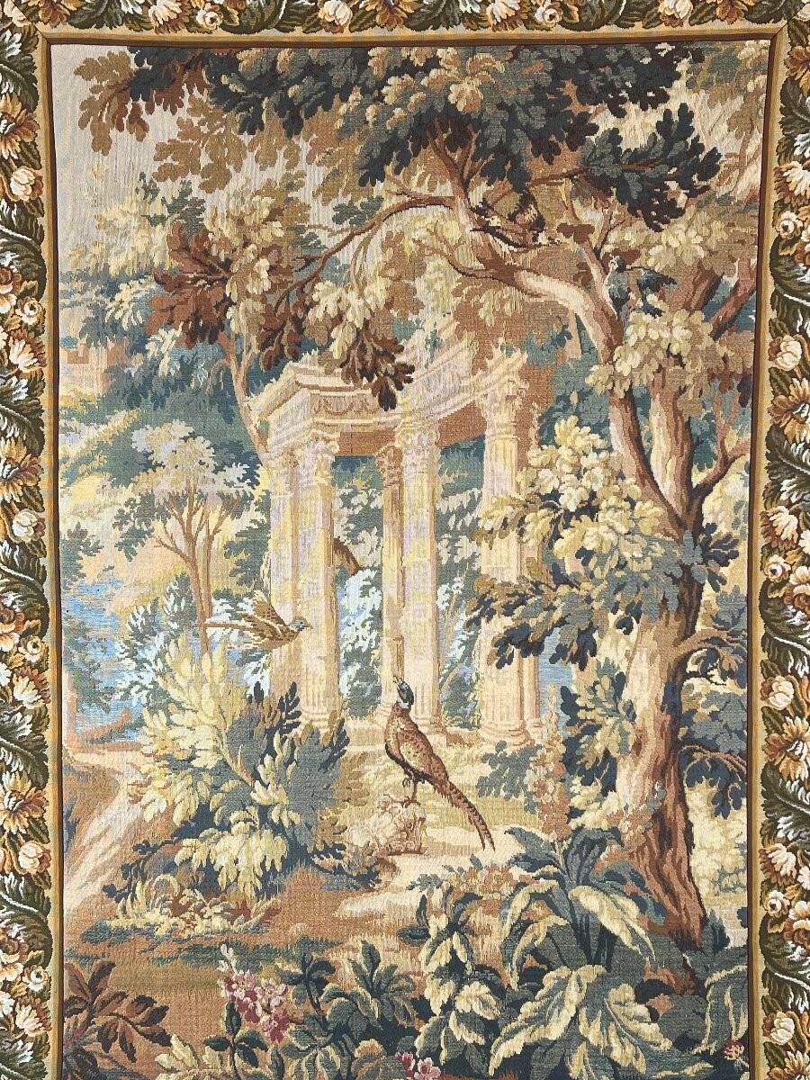 Wall Tapestry, Romantic Scene with Ancient Ruins