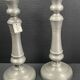 Pair of candlesticks in sitoleux tin 94% - h 27 cm