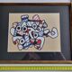 Silkscreen print after Jean Dubuffet, framed, 1970s, 31 x 25 cm