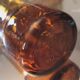 Amber glass vase, 1970s