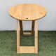 Folding table design "Suzy" Adrian Reed blonde wood vintage 80s