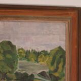 Original Swedish Oil on Panel – “Trees” by Gunnar Wärn – Signed