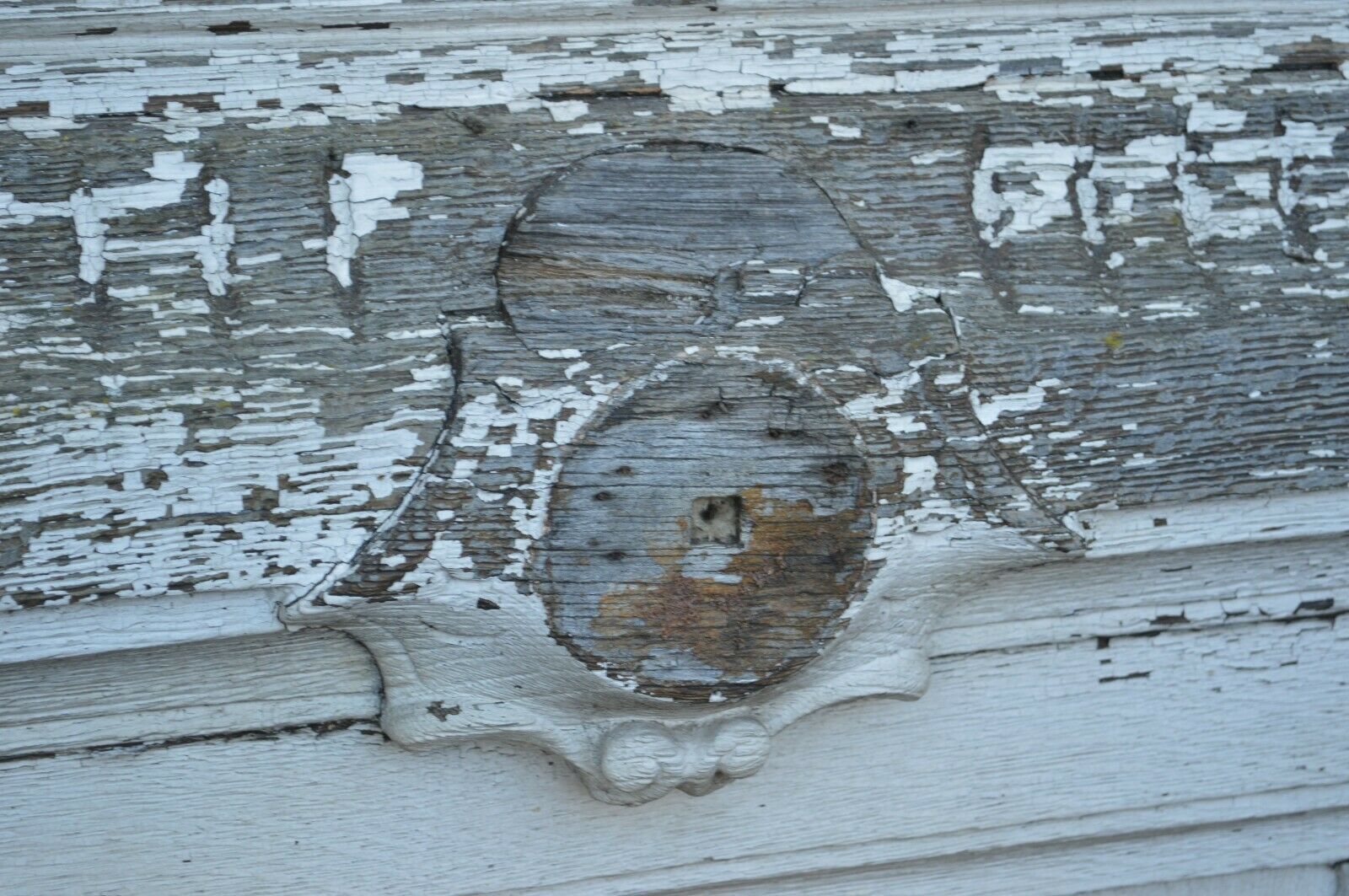 double oak entrance door with its frame