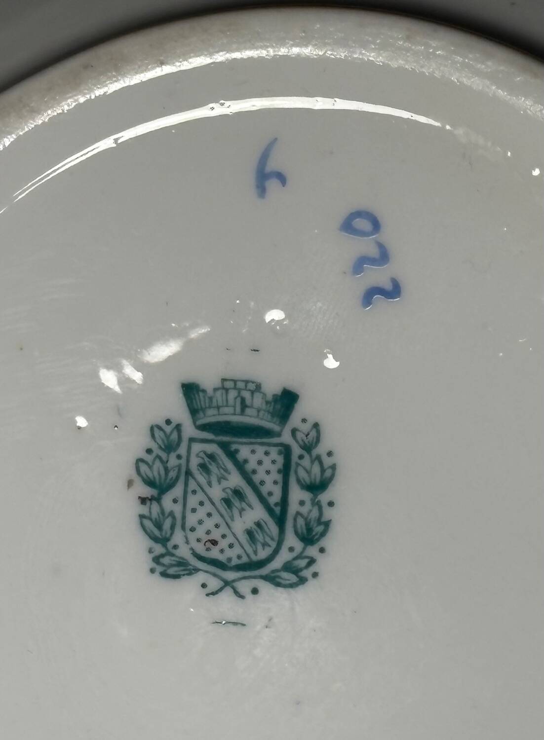 Sugar bowl Sarreguemines Minton GM