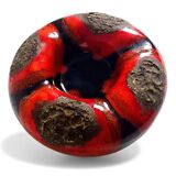 Sculptural Vallauris Ceramic Vide-Poche, Fat Lava Glaze, France, 1950s