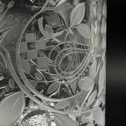 Crystal vase by Bjorn Wiinblad for Rosenthal, limited edition numbered 63/100