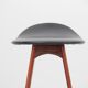 Scandinavian bar stool in OD61 style rosewood. H 62 cm.