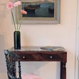 Art Deco Wooden and Marble Console Table