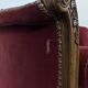 Louis XV style daybed in red velvet