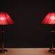 Vintage Set Brass Table Lamps, 1970s