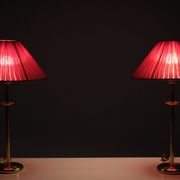 Lampes de table vintage en laiton, années 1970