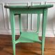 Vintage farmhouse table in solid wood with beautiful antique patina.
