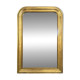 Golden wooden mirror with antique frieze from the Louis Philippe period.