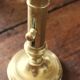 Brass torch candle holder push decor
