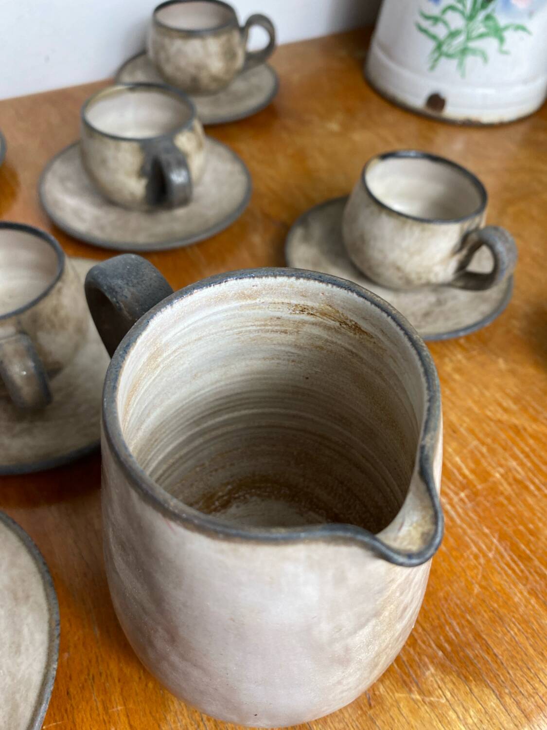 Coffee service, ceramic, Félix Céram, Vallauris