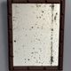 Antique tramp art folk art distressed mirror, Belgium ca 1900s