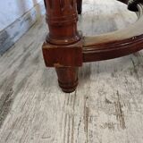 Table ovale en bois avec rallonges