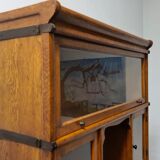 Bibliothèque Barristers en chêne vintage par Heinrich Zeiss Allemagne