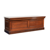 Large antique English shop counter / fabric counter from the 19th century