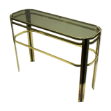 Brass console table, 1970s