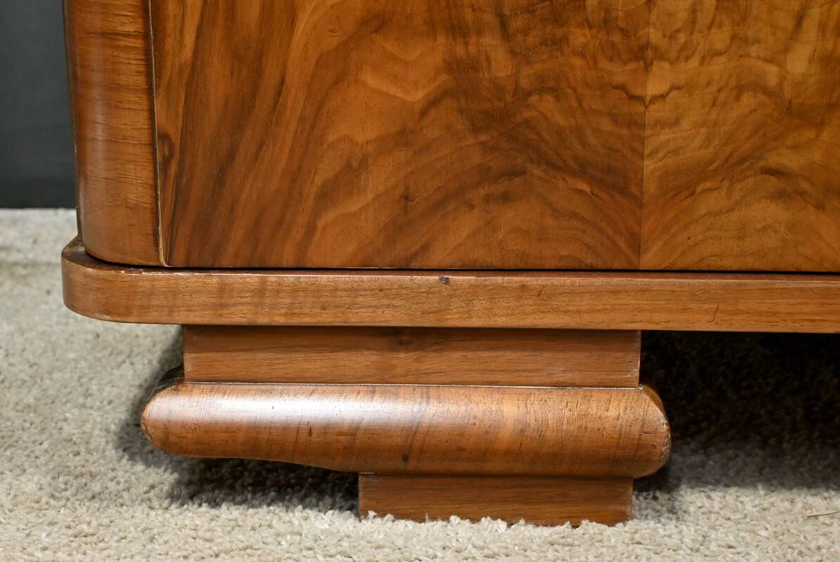 Walnut Veneer Hairdresser, Art Deco - 1930