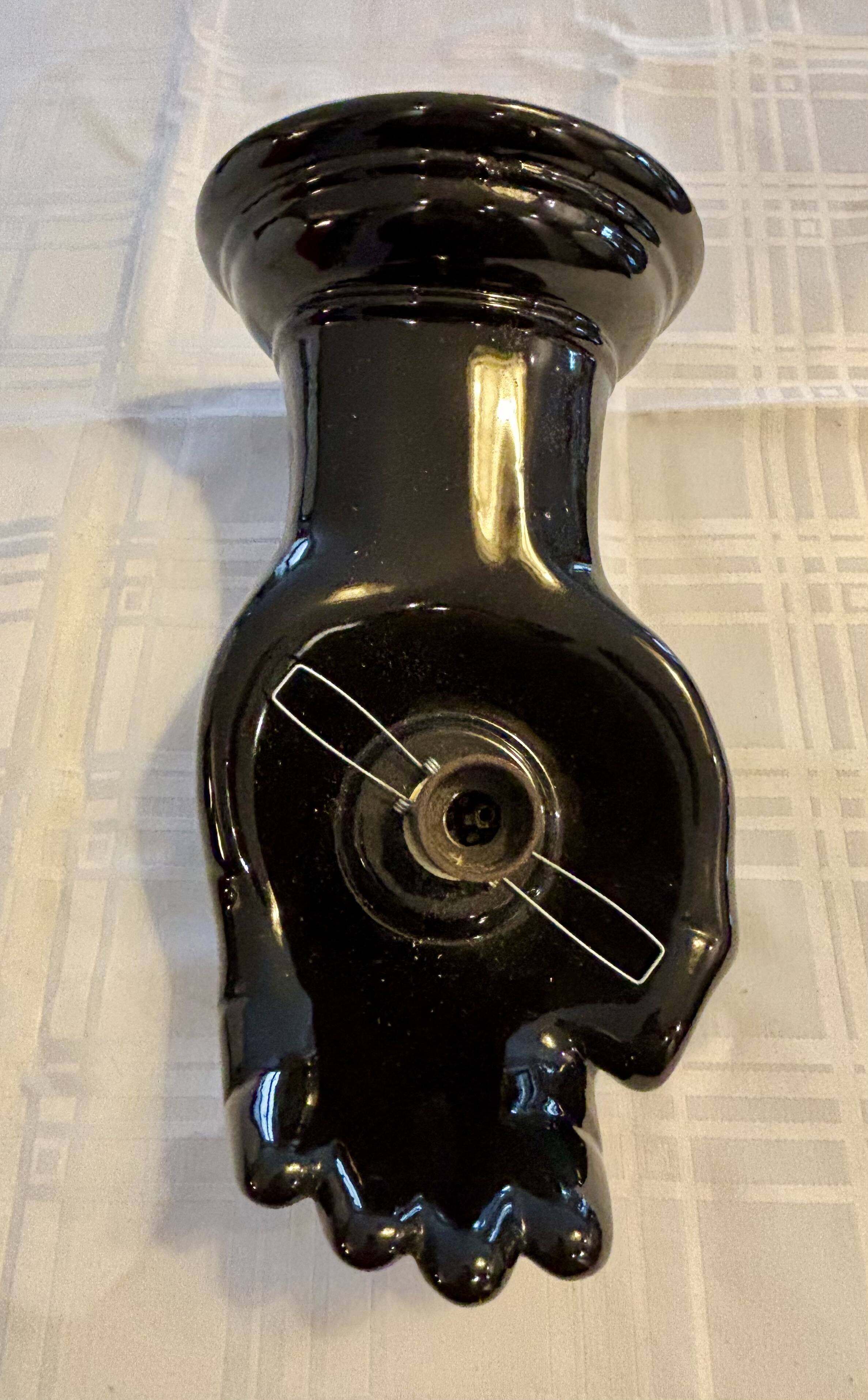 Pair of handmade ceramic wall sconces