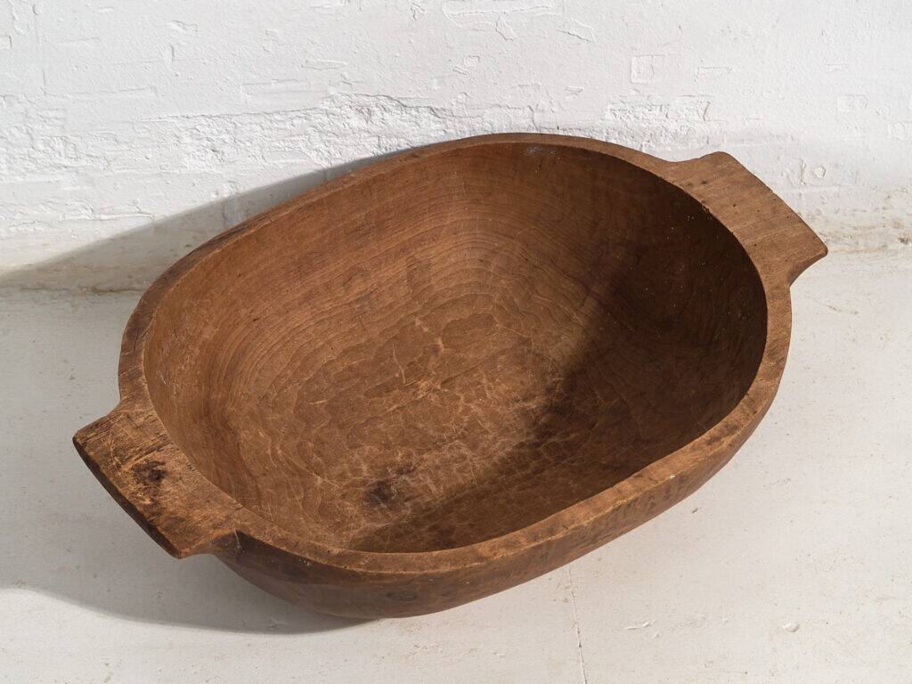 Antique solid wood bowl (c.1900) #27