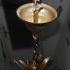 Chandelier epis de ble metal dore 3 lights