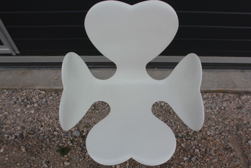 Armchair Fortuna White Leonardo Volpi for Edra Mazzei 1996