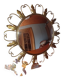 Vintage Convex Sun Mirror by Deknudt – Hollywood Regency Style – Year